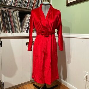 Vintage wrap dress with removable belt
